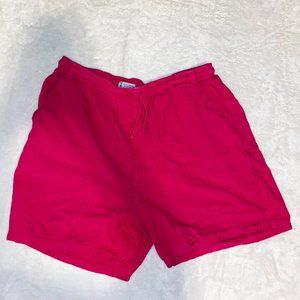 Vintage Pink Cotton Basketball Shorts
